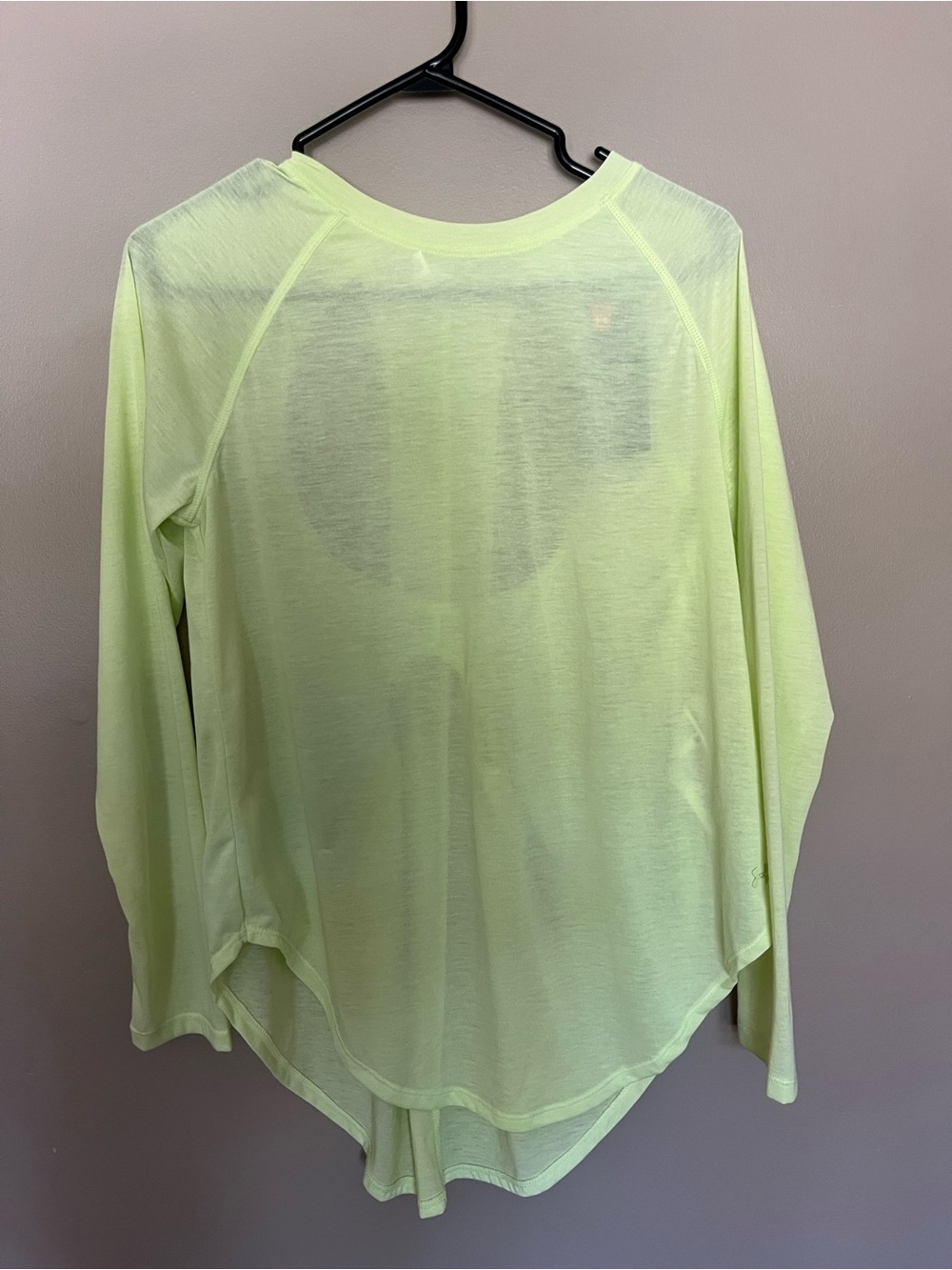 Under Armour Women's Pale Yellow Long Sleeve Tee